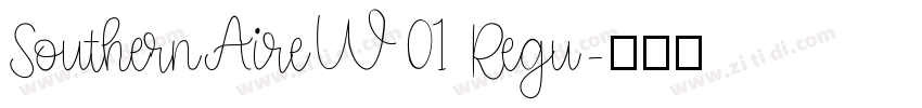 SouthernAireW01 Regu字体转换